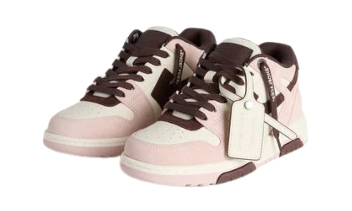Off-White Sneaker Out Of Office Rosa/Marrone Scuro