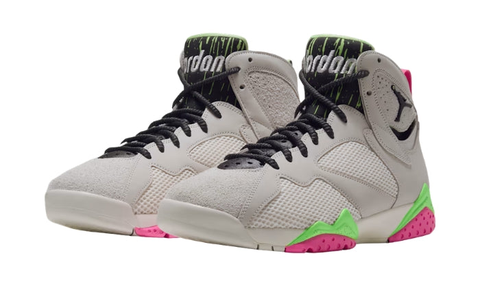 Air Jordan 7 Sneaker Retro Giorno Del Tennis Lime/Rosa