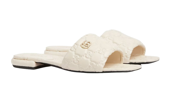GUCCI Ciabatta Color Avorio Con Doppia G
