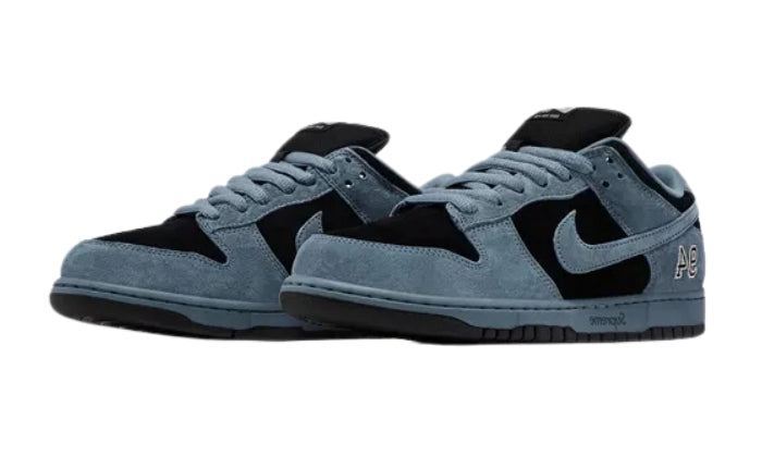 Supreme Sneaker in camoscio Blu Marina/Nero/Argento