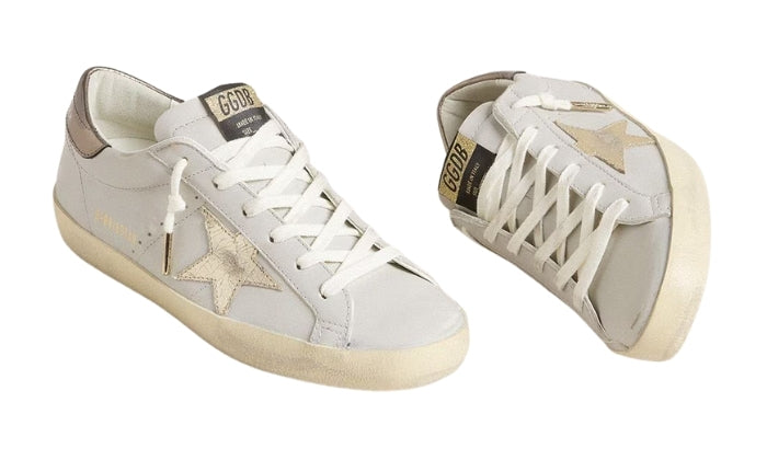 Golden Goose Super-Star con stella in pelle crackle