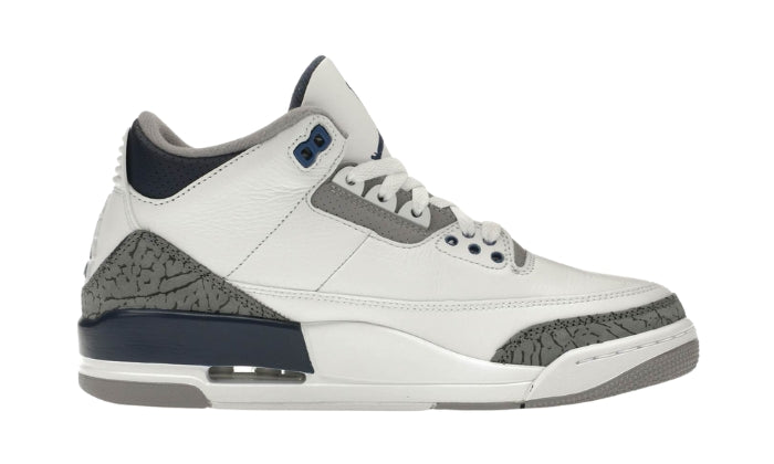 Air Jordan 3 Blu Scuro Dietro