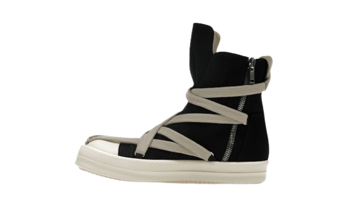 Rick Owens Hexa High Black Pearl Milk Fat Lace