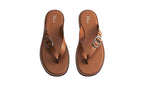 DIOR Sandalo Liscia Cognac Marrone
