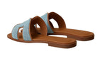 HERMES Oran Blu Chiaro/Naturale