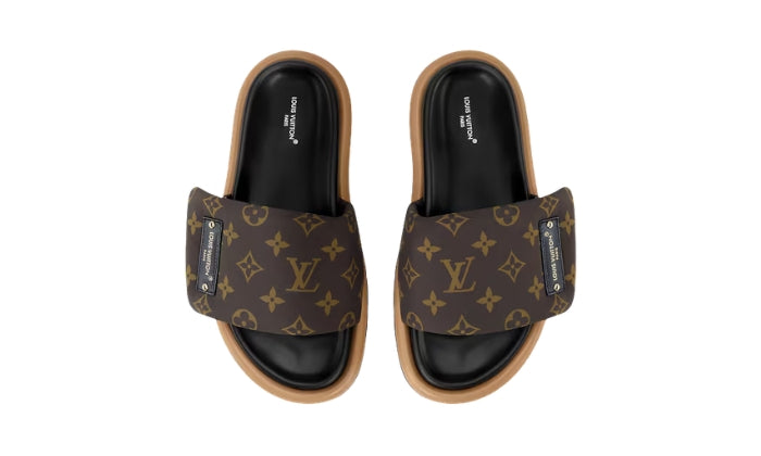 LOUIS VUITTON Mule Pool Pillow Flat Marrone Cacao