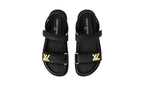 LOUIS VUITTON Sandalo Sunset Flat Nero