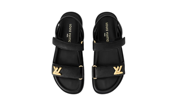 LOUIS VUITTON Sandalo Sunset Flat Nero