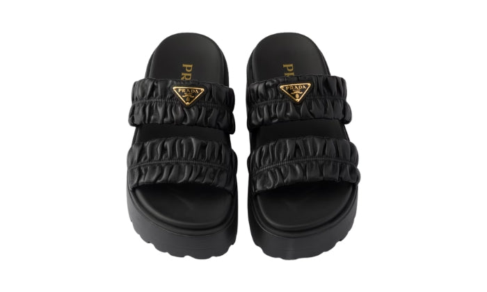 PRADA Flatform Matelasse Nero