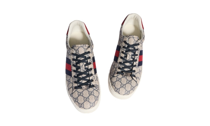 GUCCI Sneaker Ace Beige/Blu