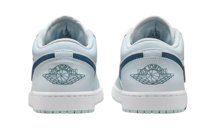 Air Jordan 1 Low Sneaker Classica Aura/Bianco/Blu Squadron