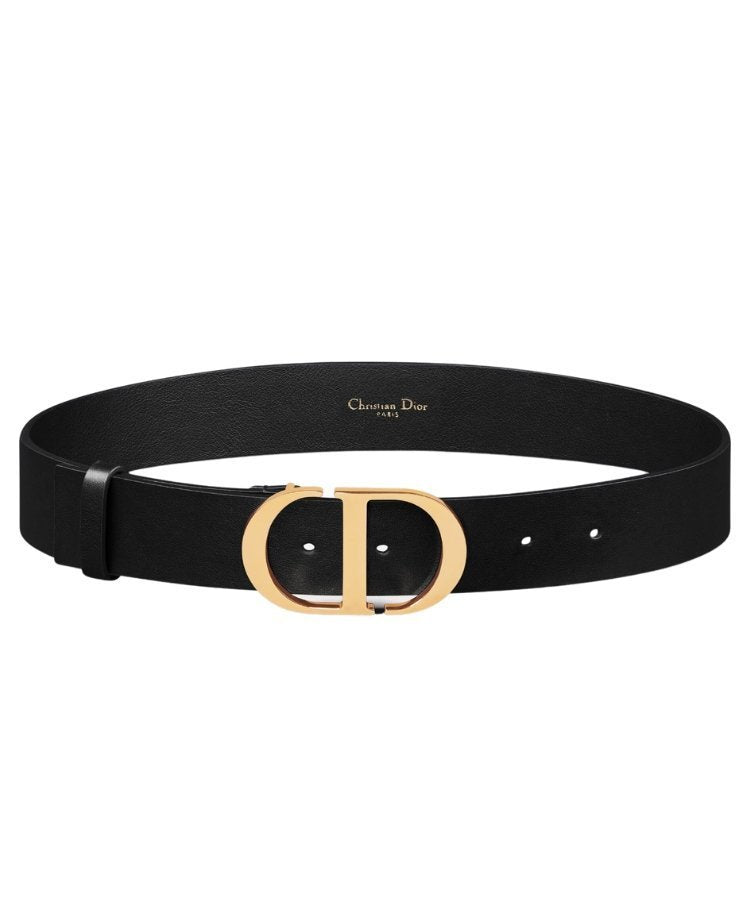 Dior 30 Montaigne Black Belt — 2 cm