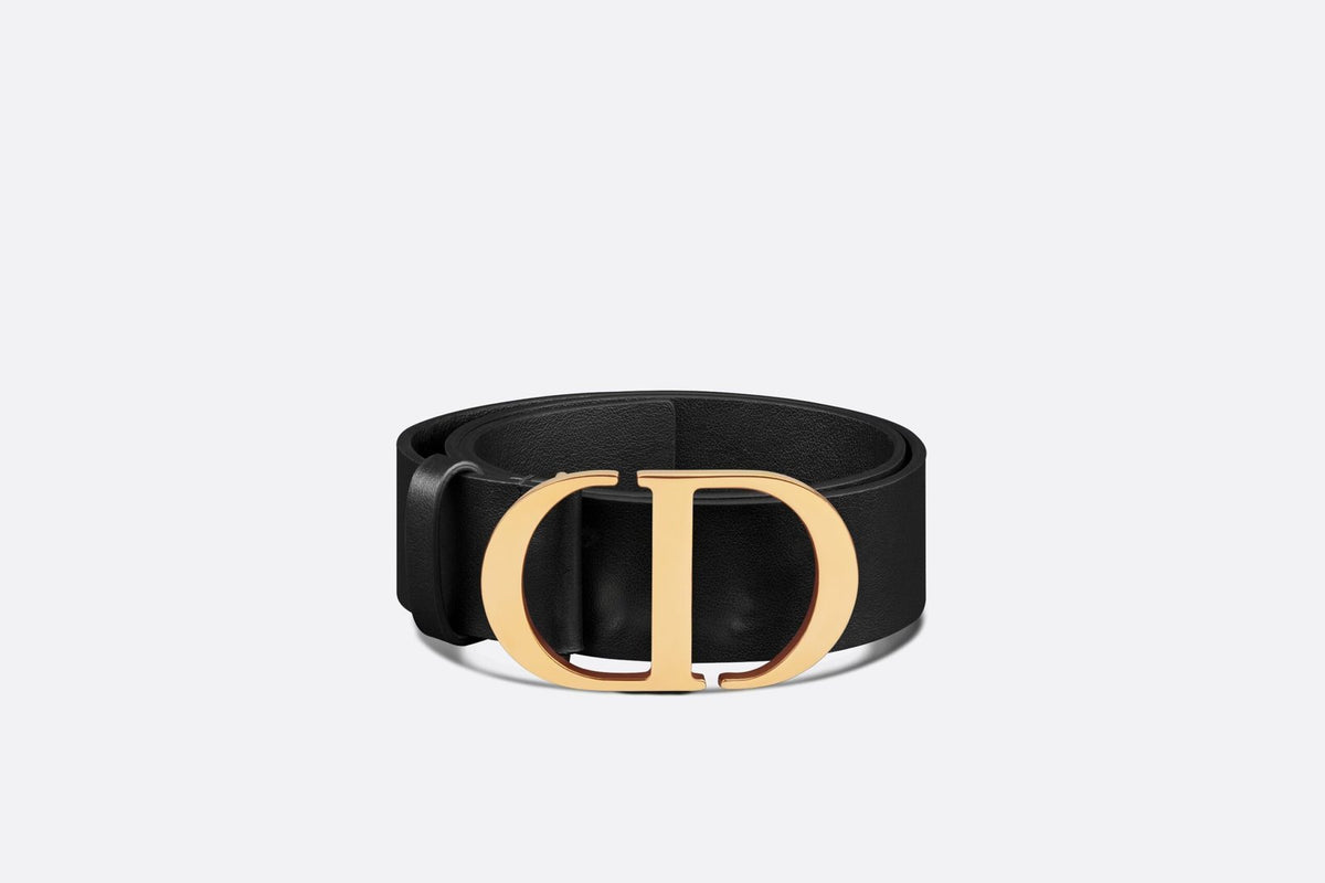 Dior 30 Montaigne Black Belt — 2 cm