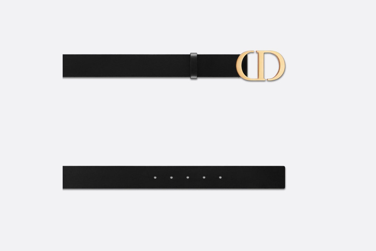 Dior 30 Montaigne Black Belt — 2 cm