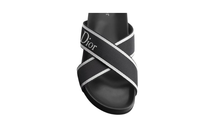 DIOR Sandalo Tessuto Tecnico Nero/Bianco