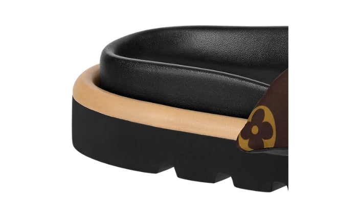 LOUIS VUITTON Mule Pool Pillow Flat Marrone Cacao