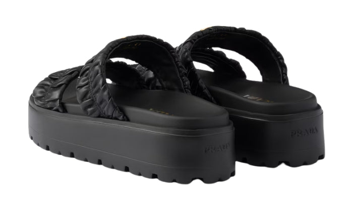 PRADA Flatform Matelasse Nero