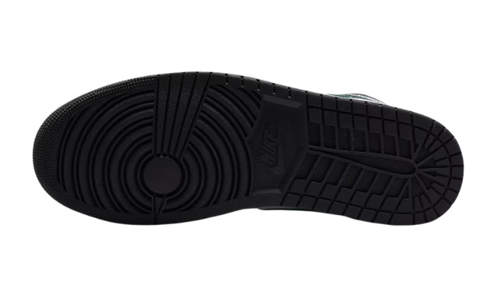 Air Jordan 1 Mid Sneaker Classica Nero/Verde Gorge