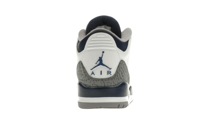 Air Jordan 3 Blu Scuro Dietro