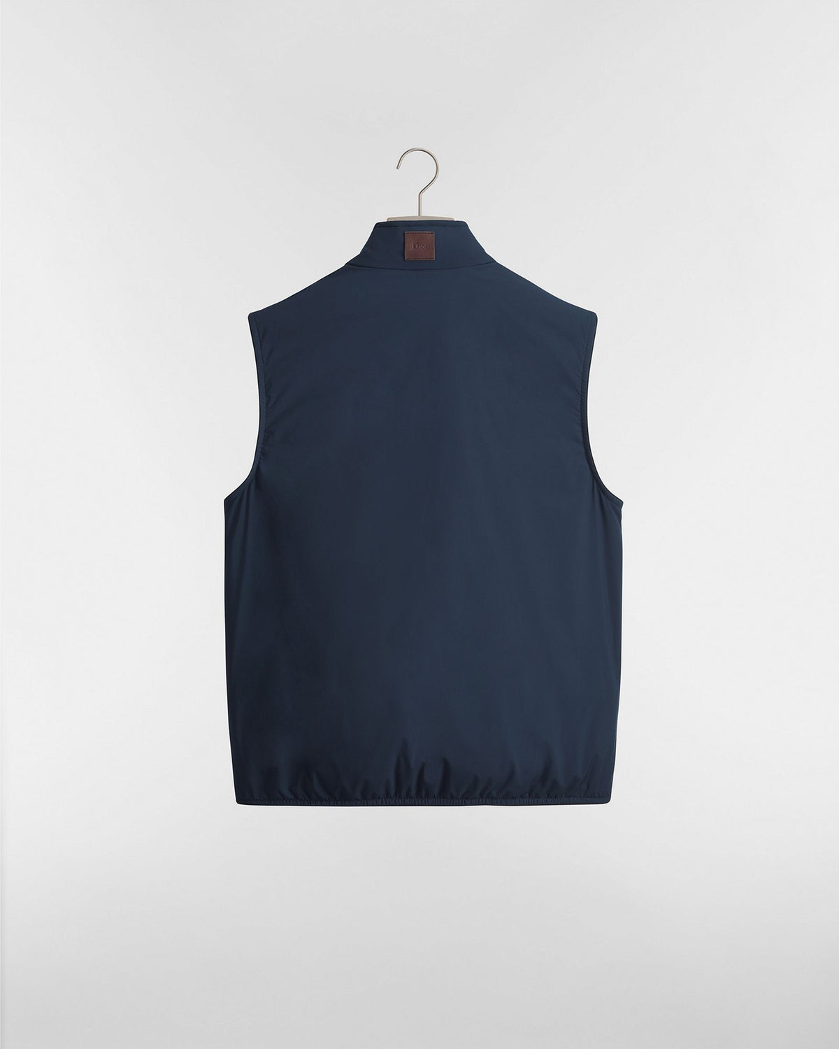 Dior Jacquard-Band Technical Down Gilet — Blue — view 2