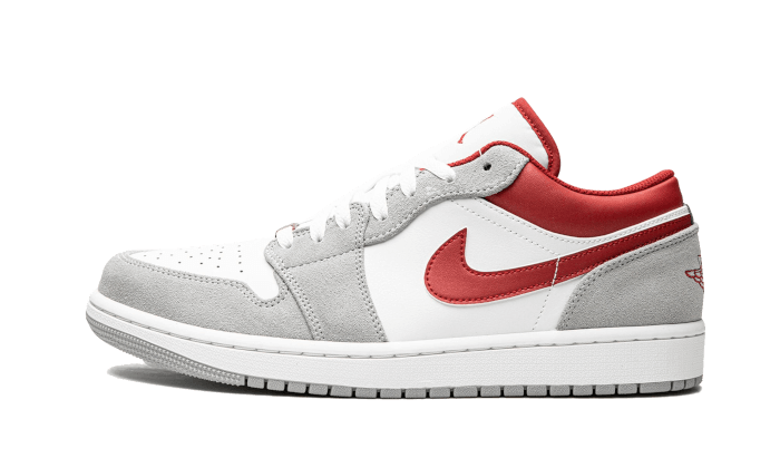 Air Jordan 1 Low Light Smoke Grey Gym Red
