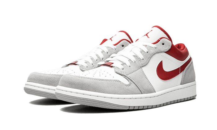 Air Jordan 1 Low Light Smoke Grey Gym Red