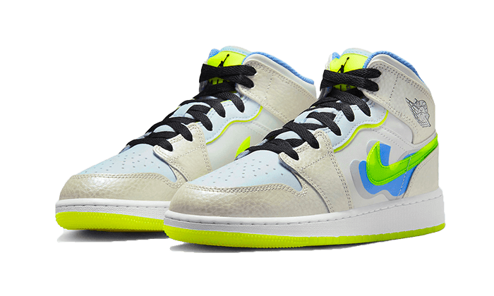 Air Jordan 1 Mid Warped Swoosh