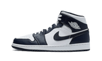 Air Jordan 1 Mid White Metallic Gold Obsidian