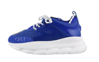 Versace Chain Reaction Blue Mesh Rubber Suede