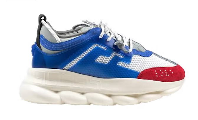 Versace Chain Reaction White Blue Red