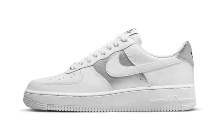 Nike Air Force 1 White Metallic Silver
