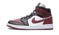 Air Jordan 1 Mid Black Dark Beetroot