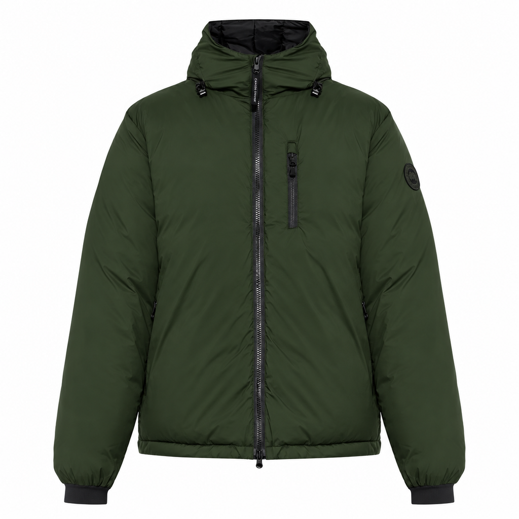 Canada Goose Chest-Zip Hooded Jacket — Dark Green