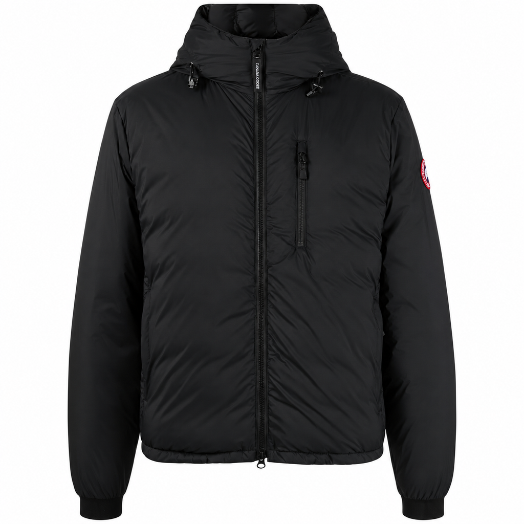 Canada Goose Chest-Zip Hooded Jacket - Classic Badge — Black