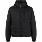 Canada Goose Chest-Zip Hooded Jacket - Classic Badge — Black