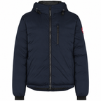 Canada Goose Chest-Zip Hooded Jacket - Classic Badge — Navy Blue