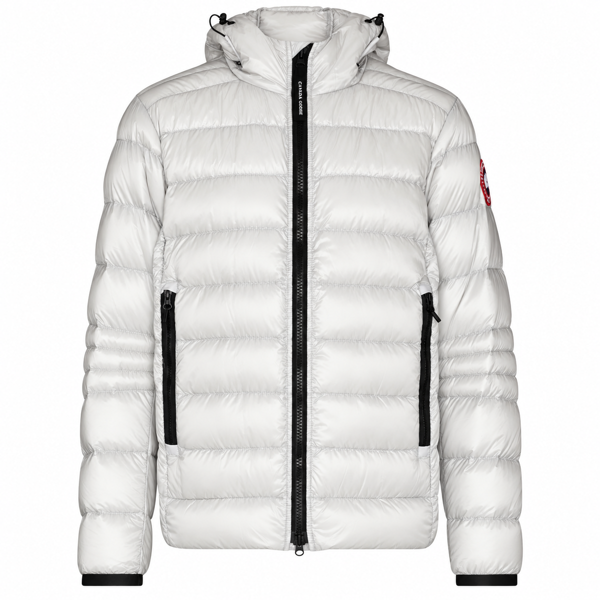 Canada Goose Glossy Hooded Puffer — White