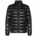 Canada Goose Glossy Stand-Collar Puffer — Black
