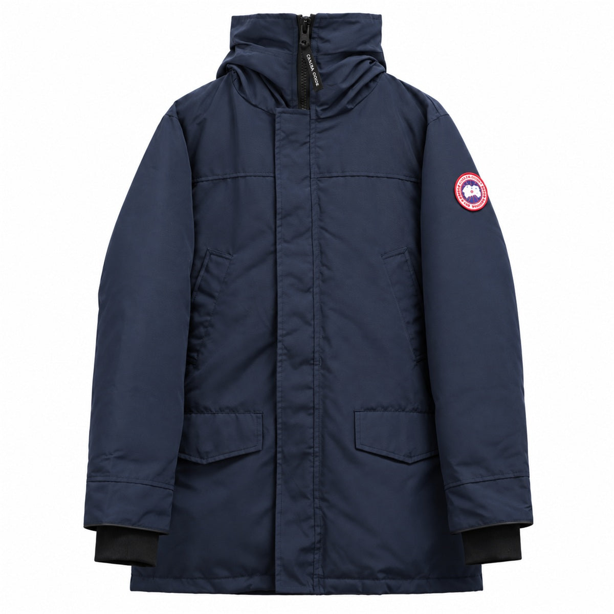 Canada Goose High-Collar Parka — Navy Blue