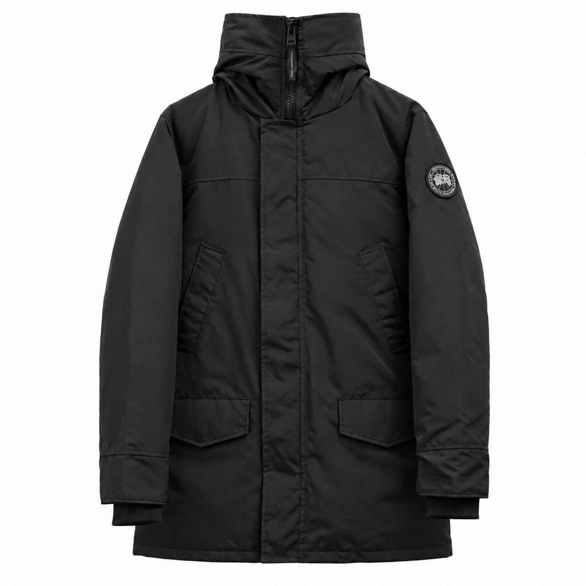 Canada Goose High-Collar Parka — Black - Black Badge
