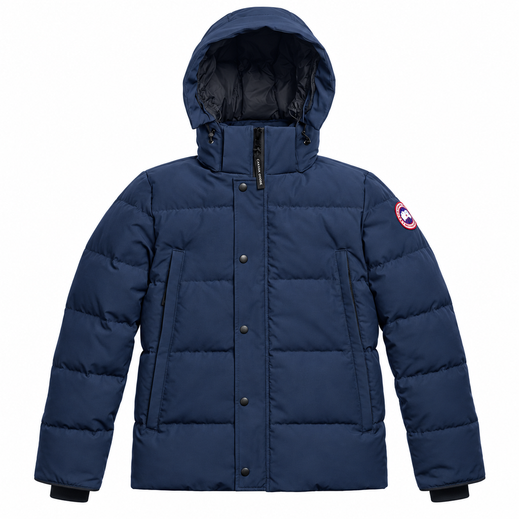 Canada Goose Hooded Puffer — Navy Blue