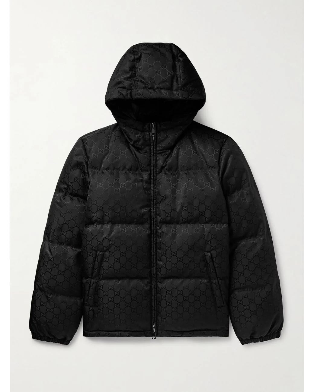 Gucci GG hooded jacket — Black — Front