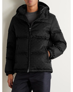 Gucci GG hooded jacket — Black — Front detail
