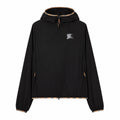 Burberry Black Equestrian Logo Hooded Jacket