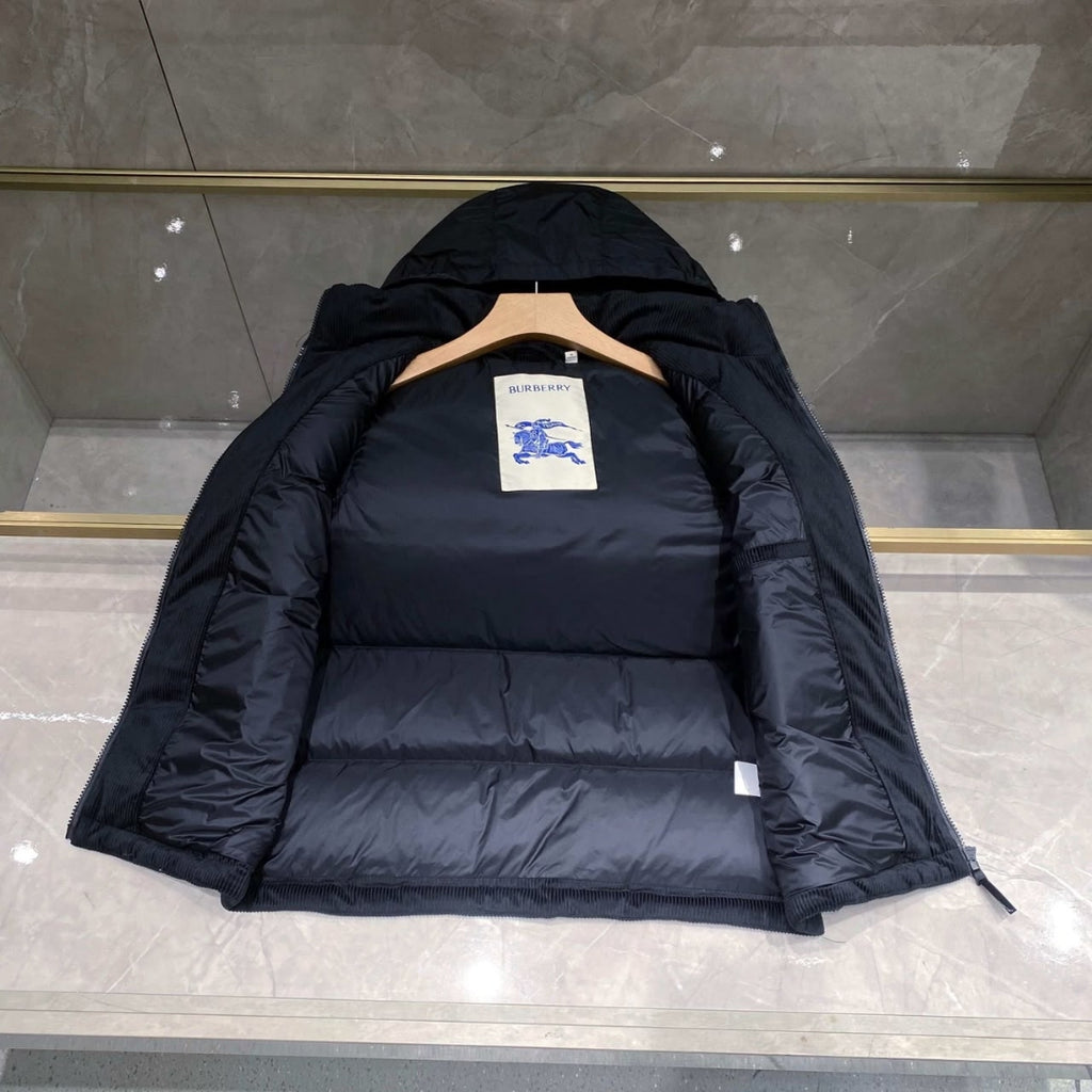 Burberry Hooded Quilted Gilet Black – product view 4