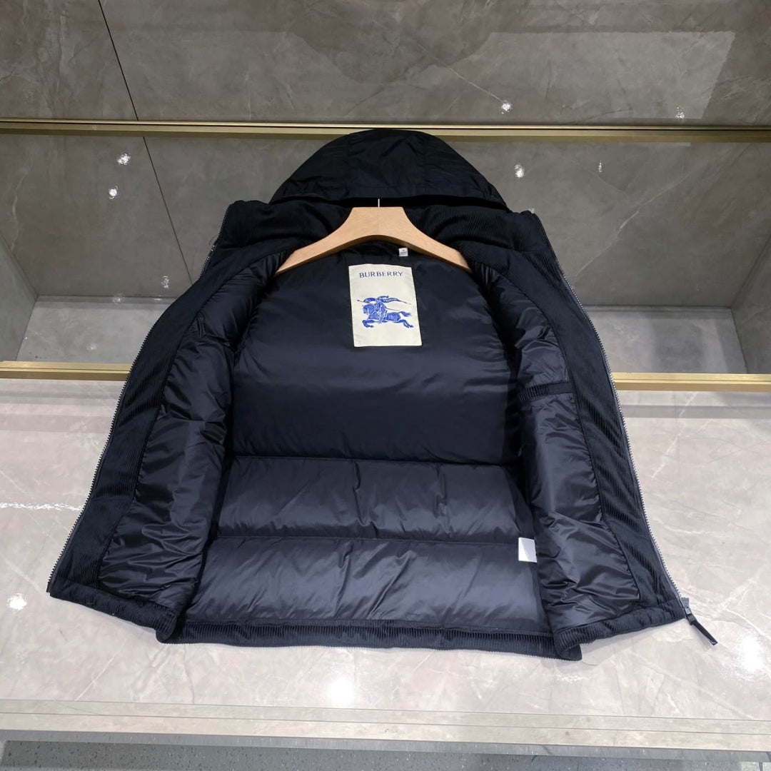 Burberry Hooded Quilted Gilet Black – product view 4