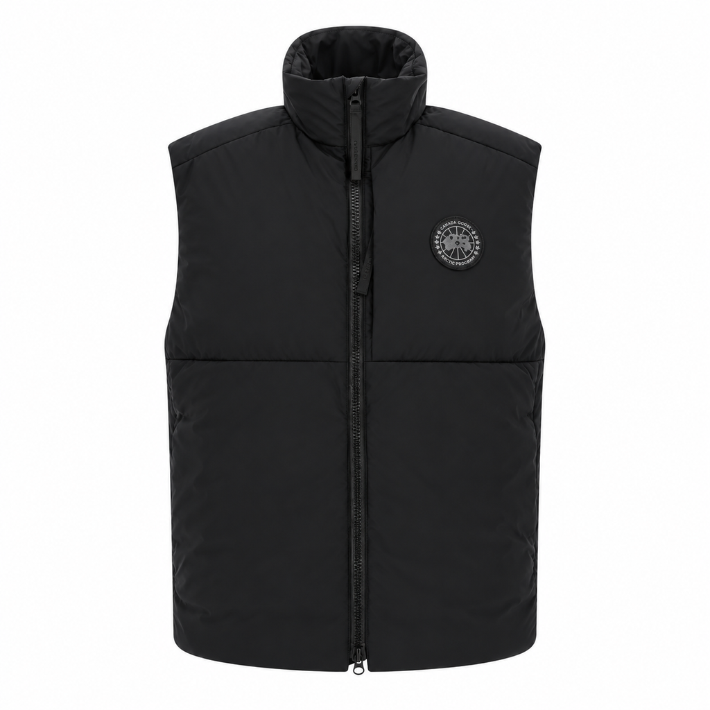 Canada Goose Lodge Black Label Gilet — front view, white background