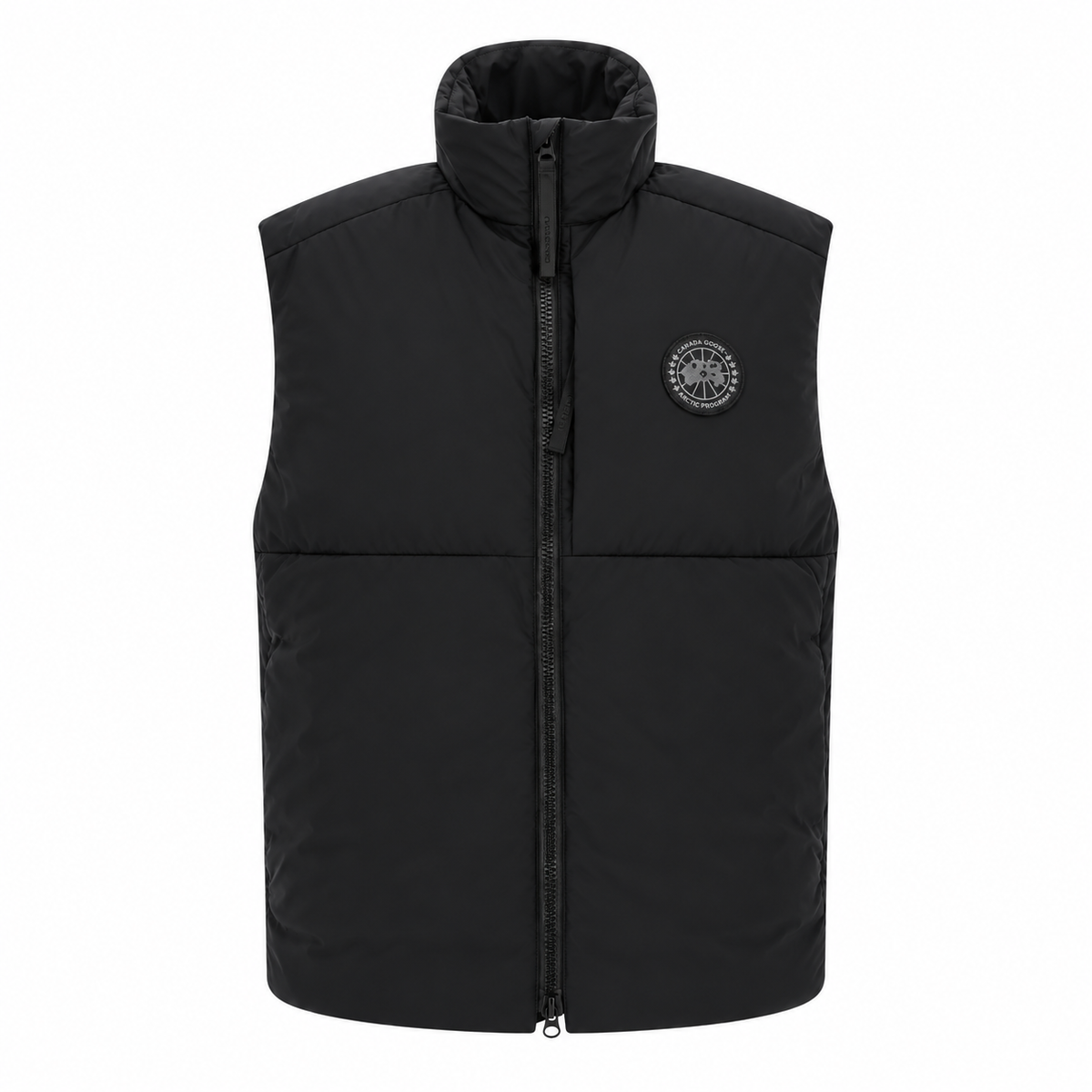 Canada Goose Lodge Black Label Gilet — front view, white background