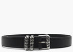 Chrome Hearts Black Roller Belt