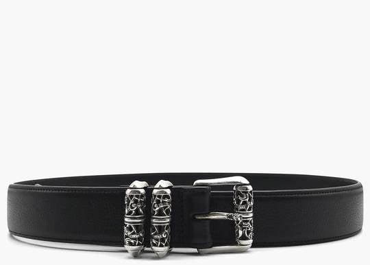 Chrome Hearts Black Roller Belt